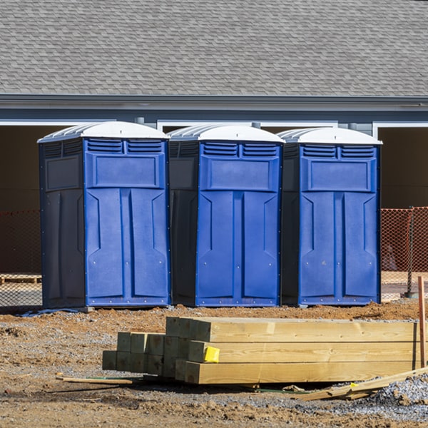 how can i report damages or issues with the porta potties during my rental period in Broad Top